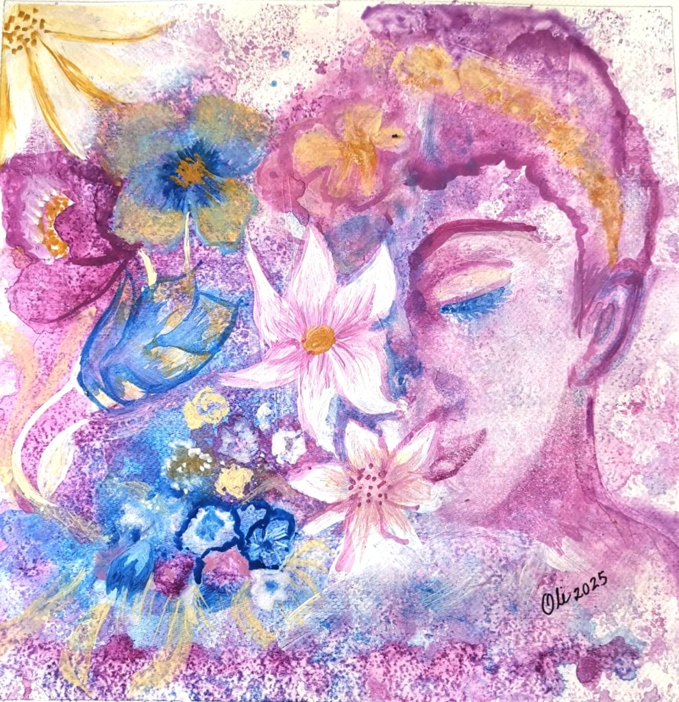 Pintura en acrílico sobre papel